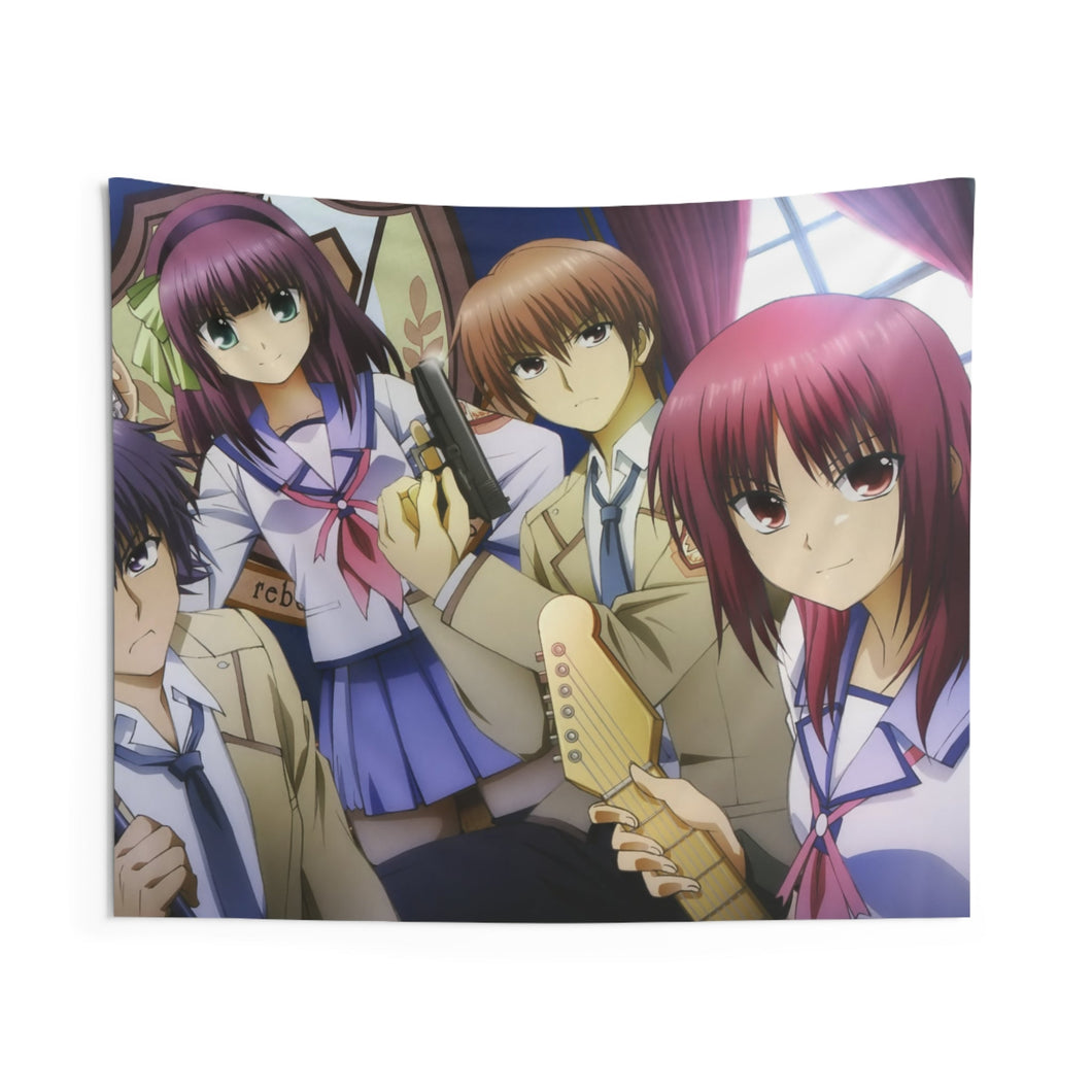 Angel Beats! Yuri Nakamura, Yuzuru Otonashi, Masami Iwasawa, Noda Indoor Wall Tapestry