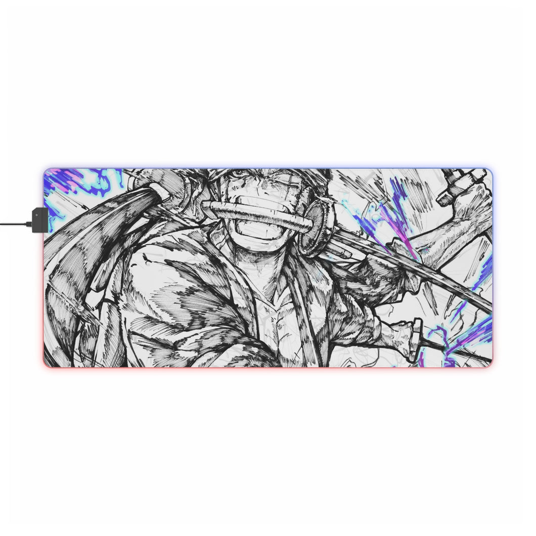 One Piece Roronoa Zoro RGB LED Mouse Pad (Desk Mat)