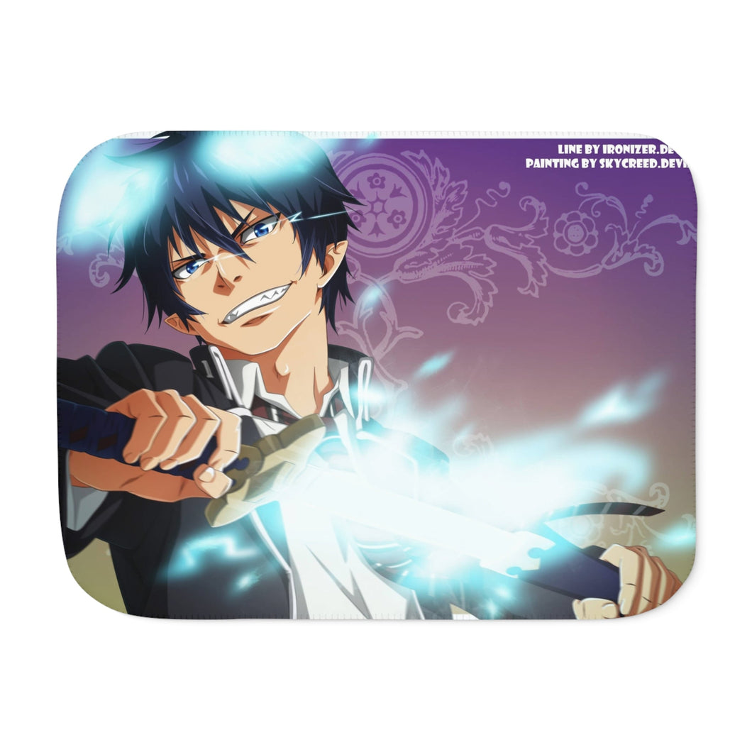 Blue Exorcist Sherpa Blanket