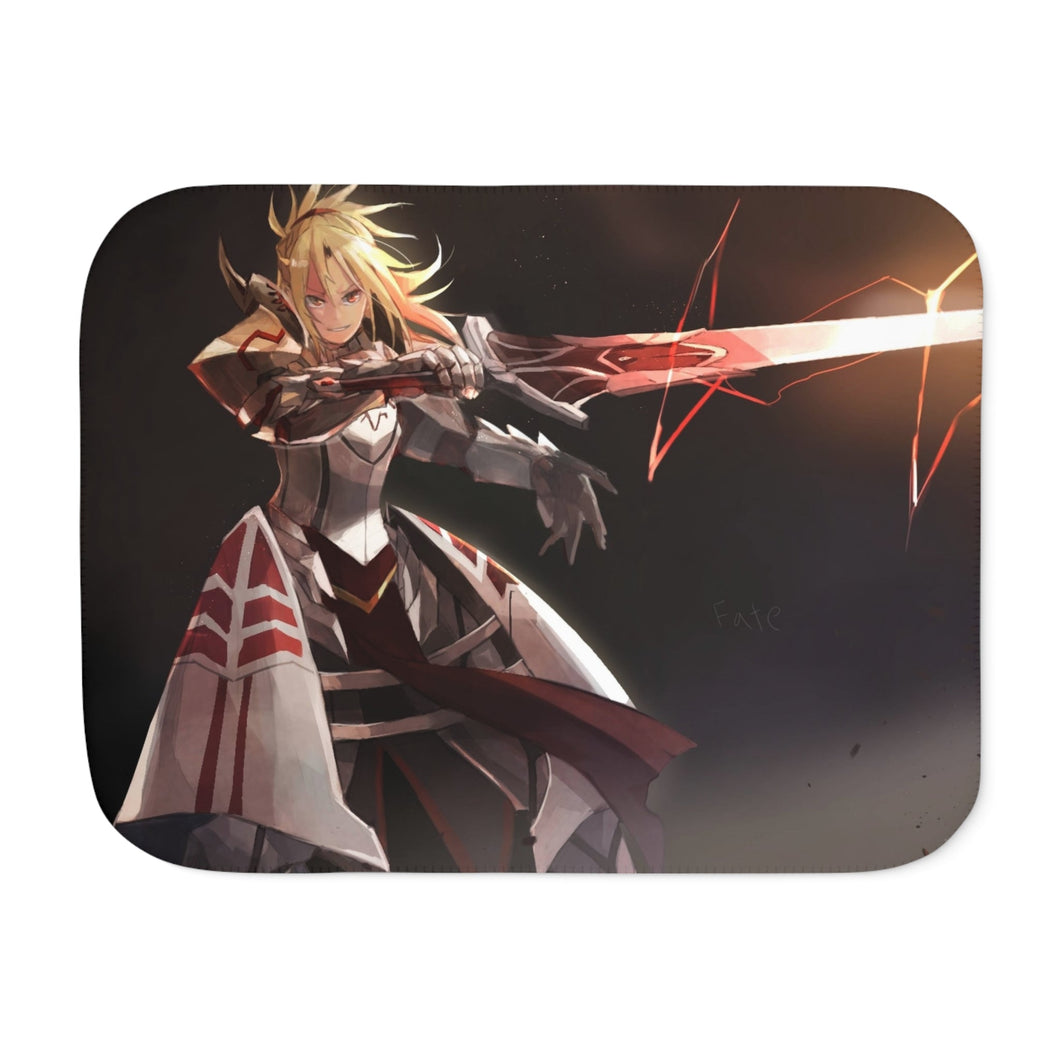 Fate/Apocrypha Saber Of Red Sherpa Blanket