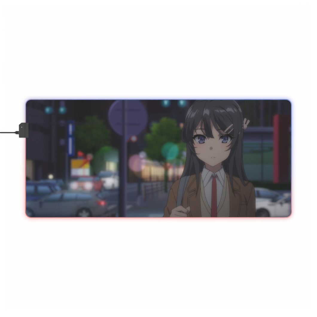 Rascal Does Not Dream of Bunny Girl Senpai RGB LED Mouse Pad (Desk Mat)