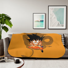 Load image into Gallery viewer, Kid Goku Sherpa Blanket
