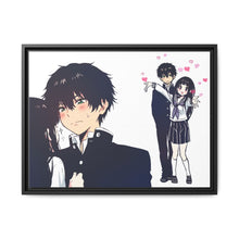 Load image into Gallery viewer, Eru Chitanda  And  Hōtarō Oreki Canvas Framed Art Print
