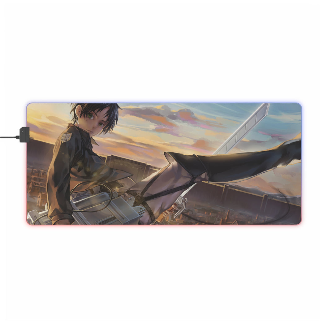 Anime Attack On Titan RGB LED Mouse Pad (Desk Mat)