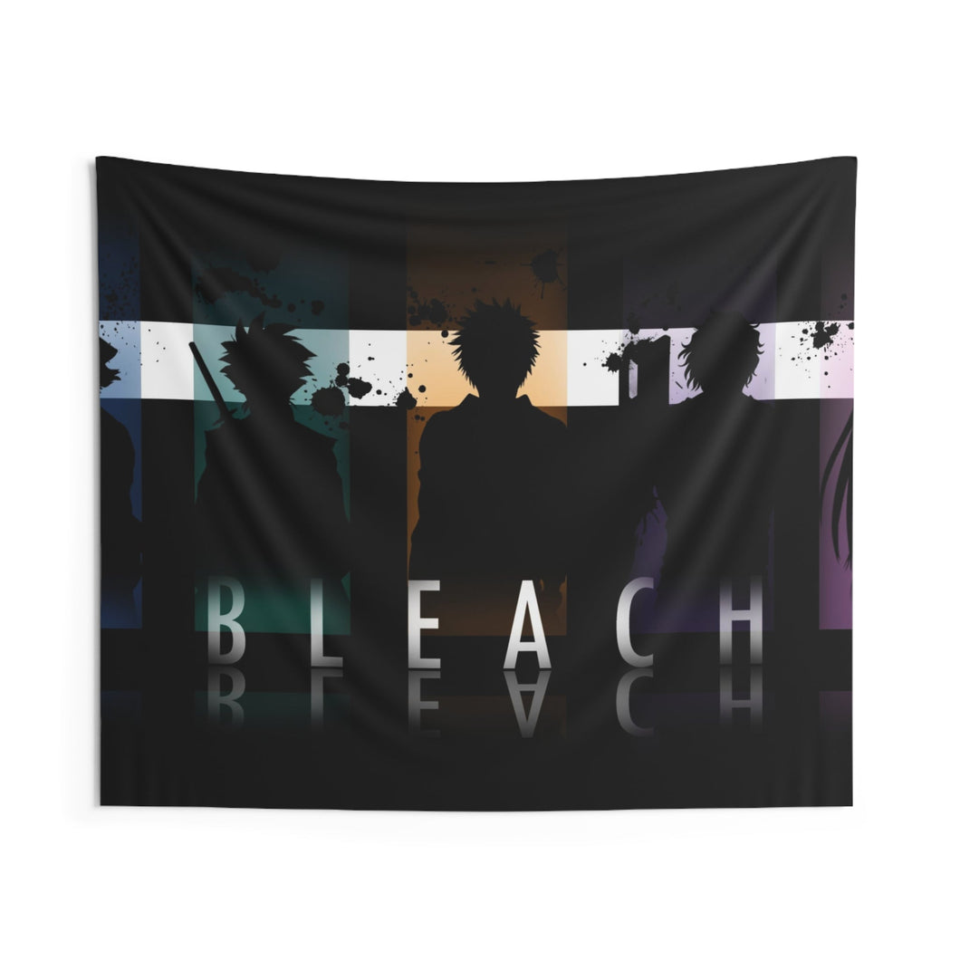 Bleach Ichigo Kurosaki, Orihime Inoue, Yasutora Sado, Kisuke Urahara Indoor Wall Tapestry