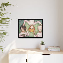 Load image into Gallery viewer, The Promised Neverland Ray, Norman, Emma Canvas Framed Art Print
