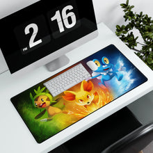 Load image into Gallery viewer, Chespin, Fennekin &amp; Froakie Mouse Pad (Desk Mat)
