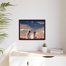 Load image into Gallery viewer, Taki and Mitsuha (Your Name) Canvas Framed Art Print
