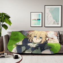 Load image into Gallery viewer, Anime Violet Evergarden Sherpa Blanket
