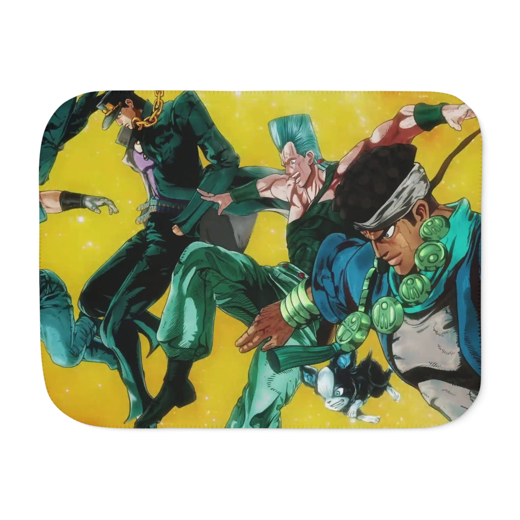 Anime Jojo's Bizarre Adventure Sherpa Blanket
