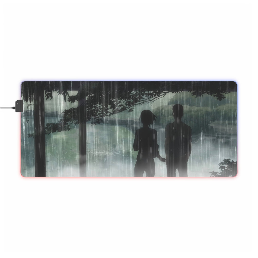 The Garden Of Words RGB LED Mouse Pad (Desk Mat)