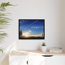 Load image into Gallery viewer, Your Name. Canvas Framed Art Print
