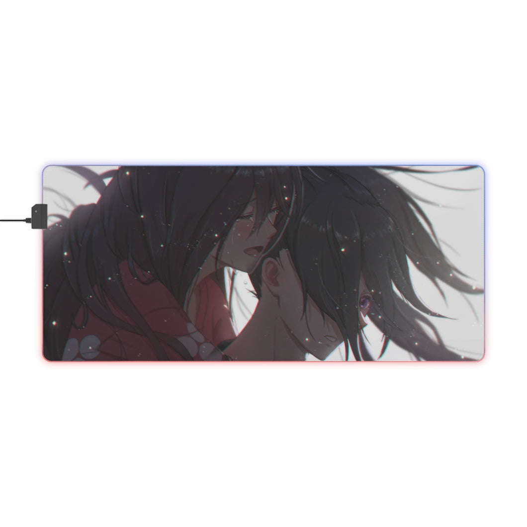 Hyakkimaru and Mio RGB LED Mouse Pad (Desk Mat)