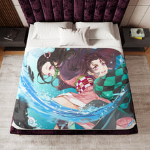 Load image into Gallery viewer, Demon Slayer: Kimetsu no Yaiba Nezuko Kamado Sherpa Blanket
