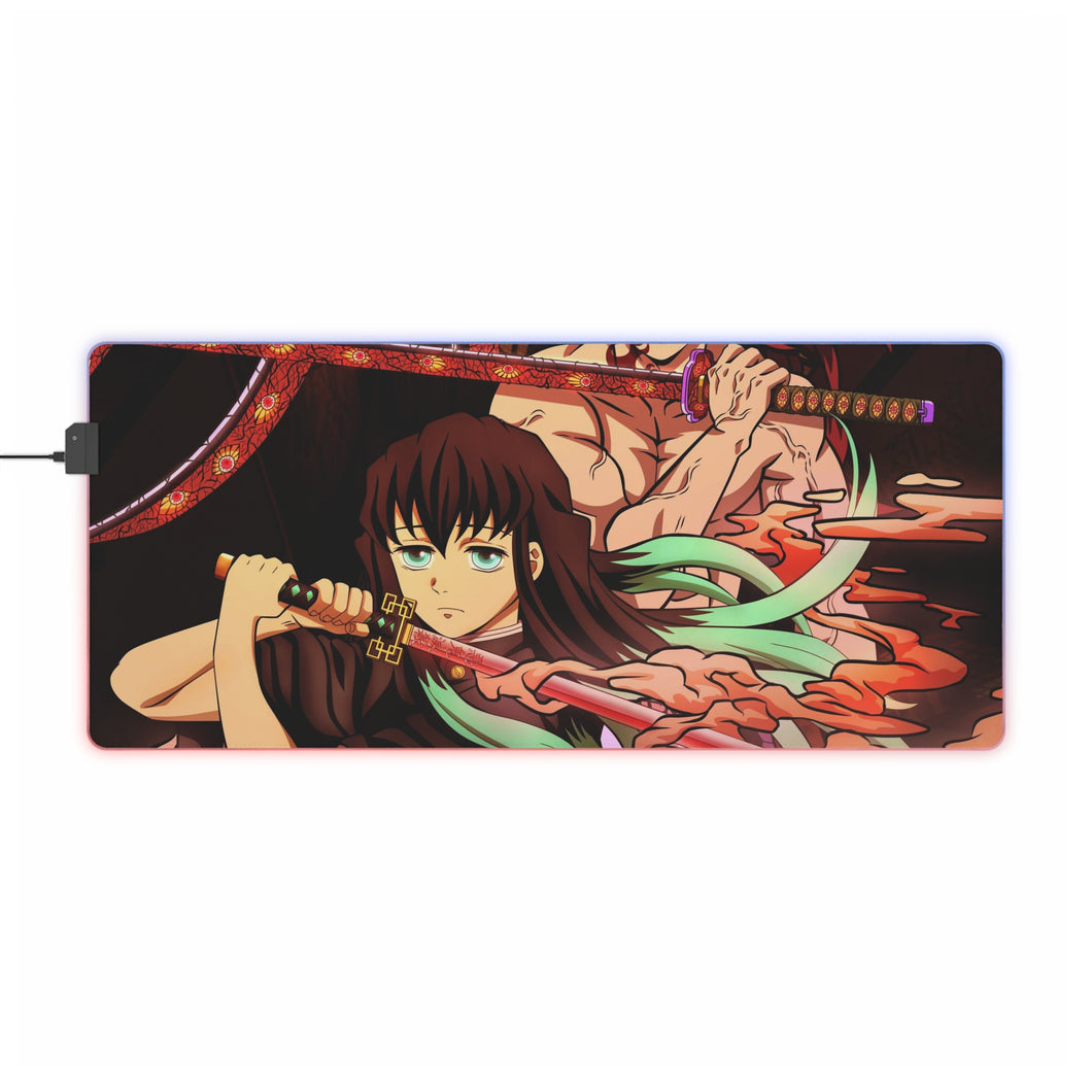 Demon Slayer: Kimetsu No Yaiba RGB LED Mouse Pad (Desk Mat)
