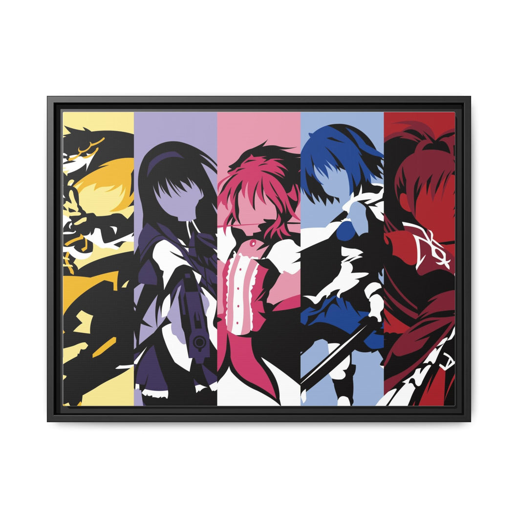 Puella Magi Madoka Magica Canvas Framed Art Print