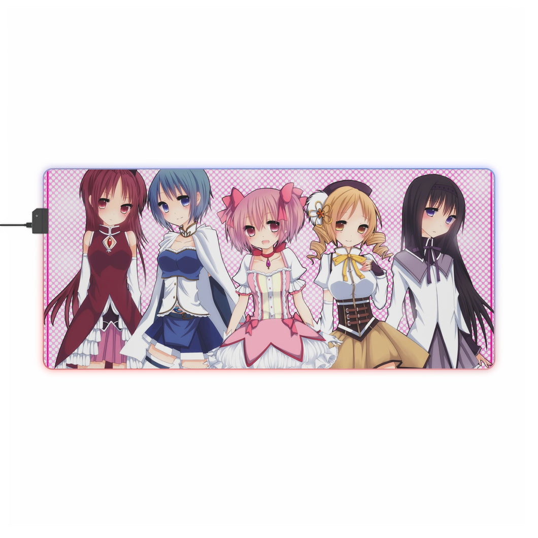 Puella Magi Madoka Magica RGB LED Mouse Pad (Desk Mat)