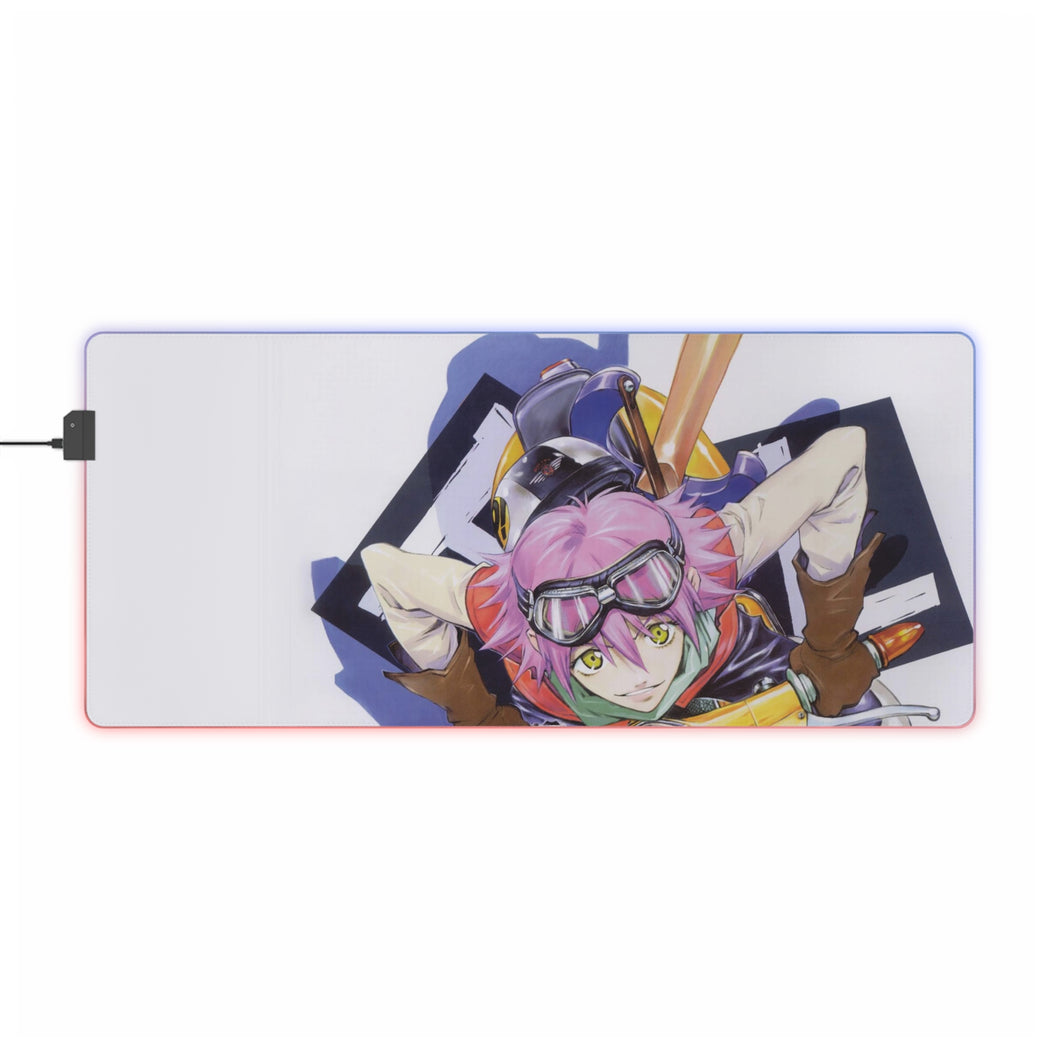 FLCL Haruko Haruhara RGB LED Mouse Pad (Desk Mat)