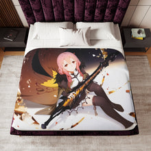 Load image into Gallery viewer, Guilty Crown Inori Yuzuriha Sherpa Blanket

