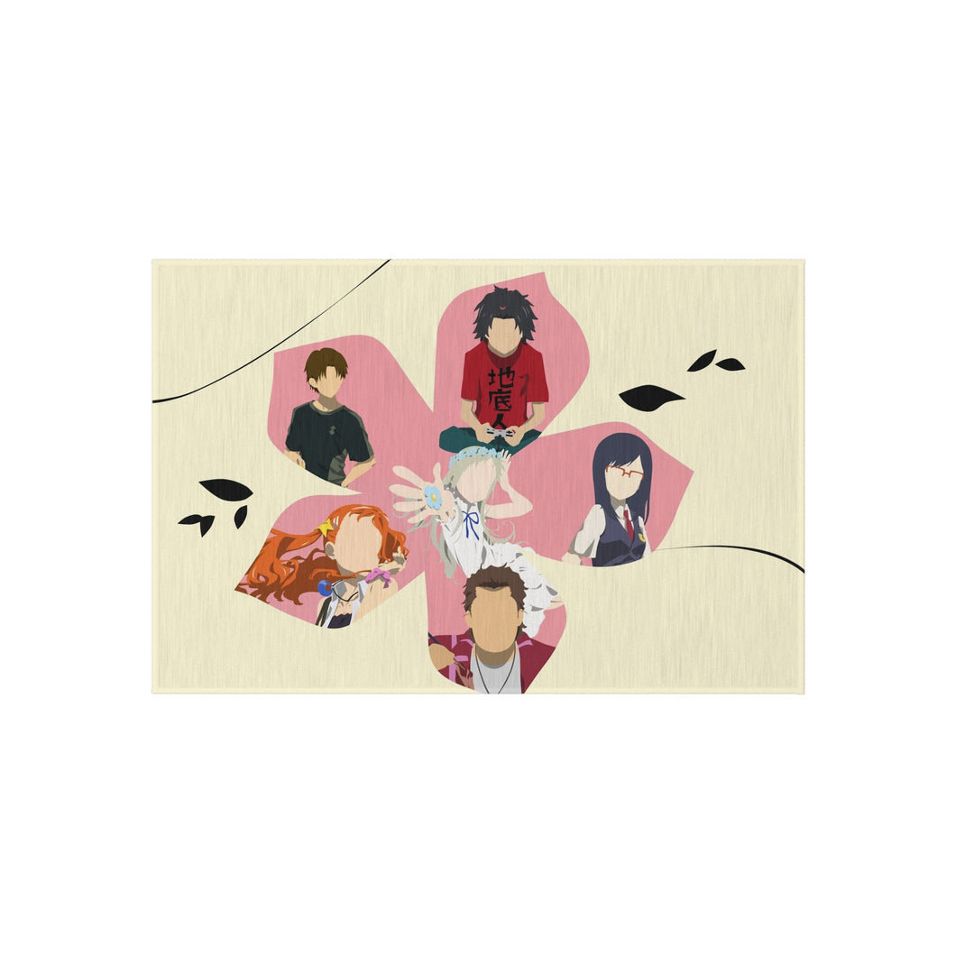 Anohana Meiko Honma, Jinta Yadomi, Naruko Anjou, Tetsudou Hisakawa, Chiriko Tsurumi Rug
