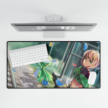Load image into Gallery viewer, Pokemon trainer and Roselia Mouse Pad (Desk Mat)
