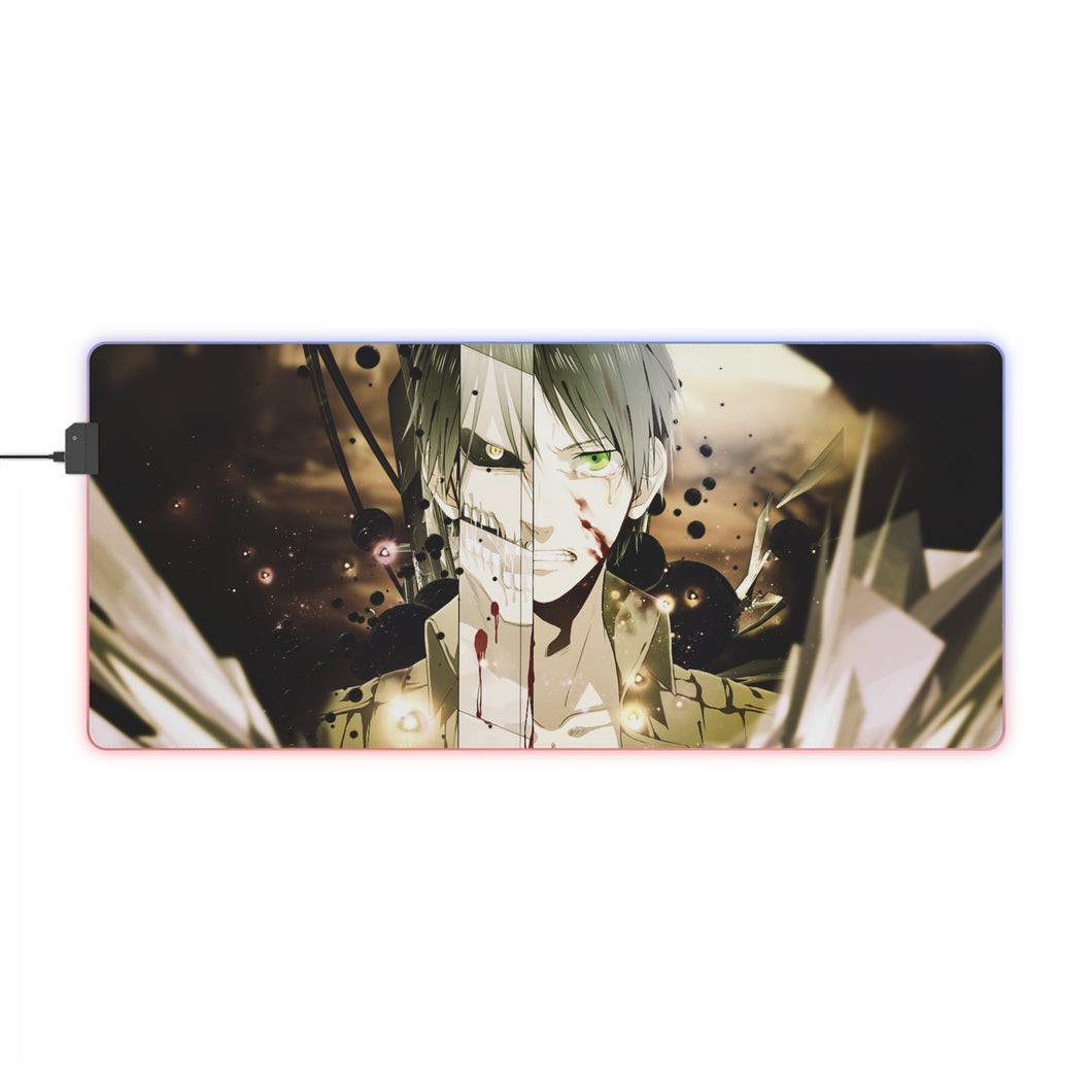 Eren Yeager RGB LED Mouse Pad (Desk Mat)