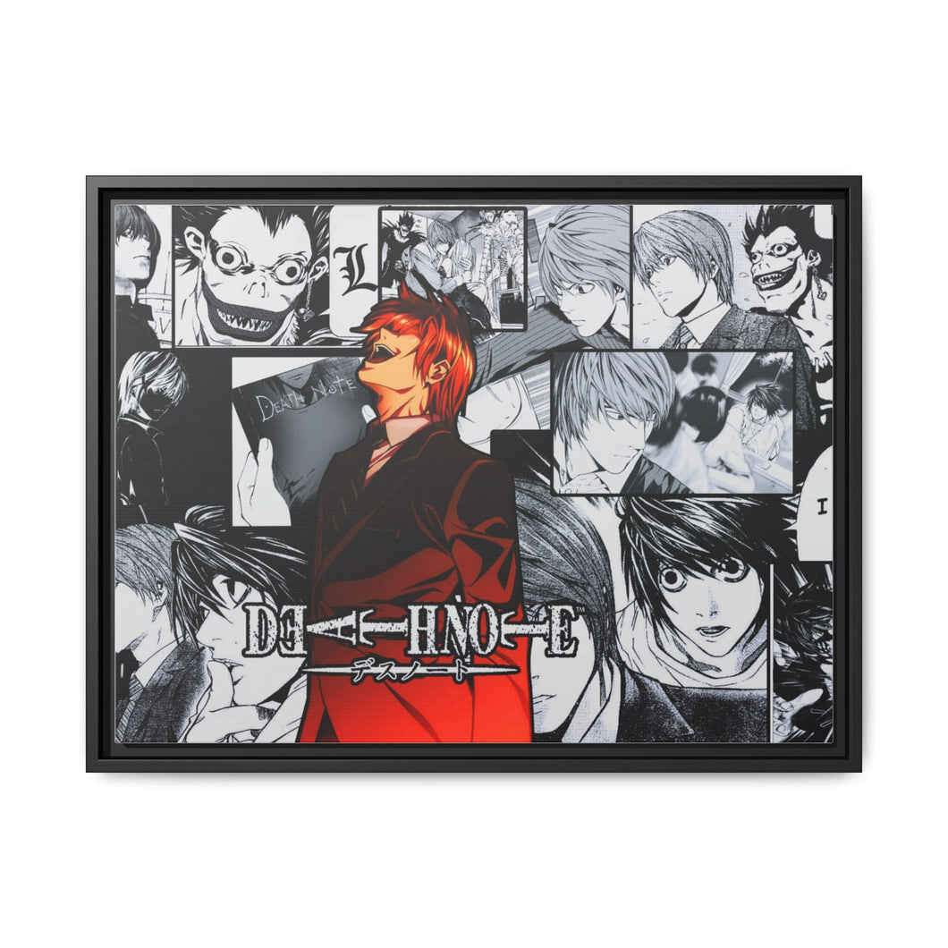 Anime Death Note Canvas Framed Art Print