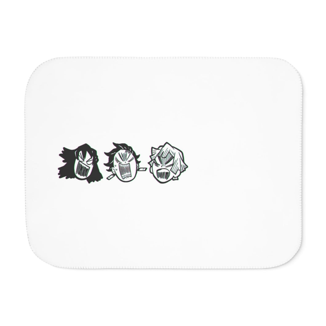 Anime Demon Slayer: Kimetsu no Yaiba Sherpa Blanket