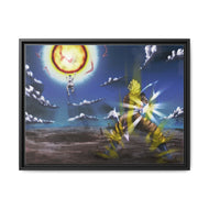 Goku vs Freeza Canvas Framed Art Print
