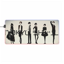 Load image into Gallery viewer, Tokyo Ghoul Ken Kaneki, Touka Kirishima, Rize Kamishiro RGB LED Mouse Pad (Desk Mat)
