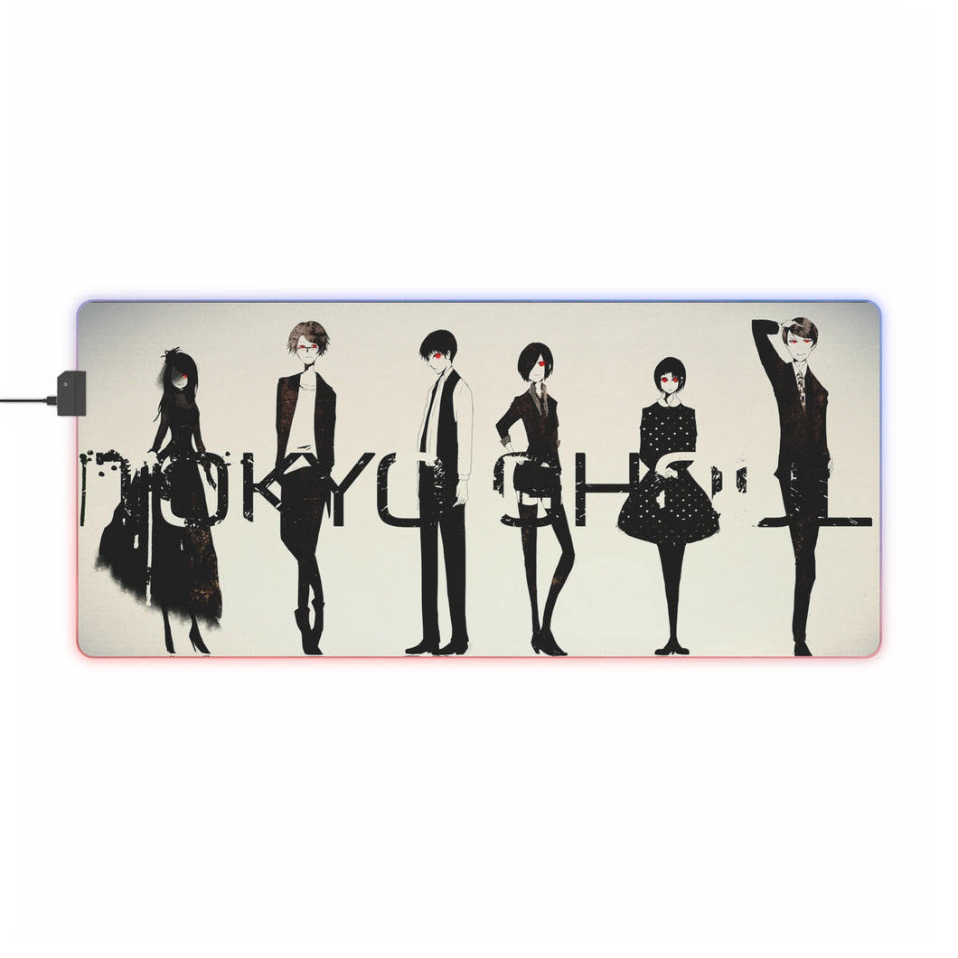 Tokyo Ghoul Ken Kaneki, Touka Kirishima, Rize Kamishiro RGB LED Mouse Pad (Desk Mat)