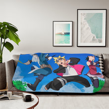 Load image into Gallery viewer, Boruto&#39;s Team Sherpa Blanket
