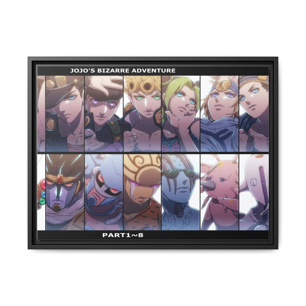 Anime Jojo's Bizarre Adventurer Canvas Framed Art Print