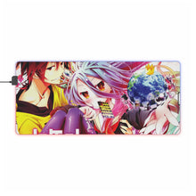Load image into Gallery viewer, Sora and Shiro (No Game No Life) RGB LED Mouse Pad (Desk Mat)
