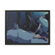 Anime Princess Mononoker Canvas Framed Art Print