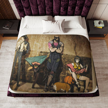 Load image into Gallery viewer, Anime Cowboy Bebopr Sherpa Blanket
