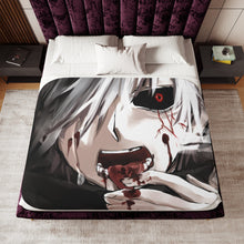Load image into Gallery viewer, Tokyo Ghoul Ken Kaneki Sherpa Blanket
