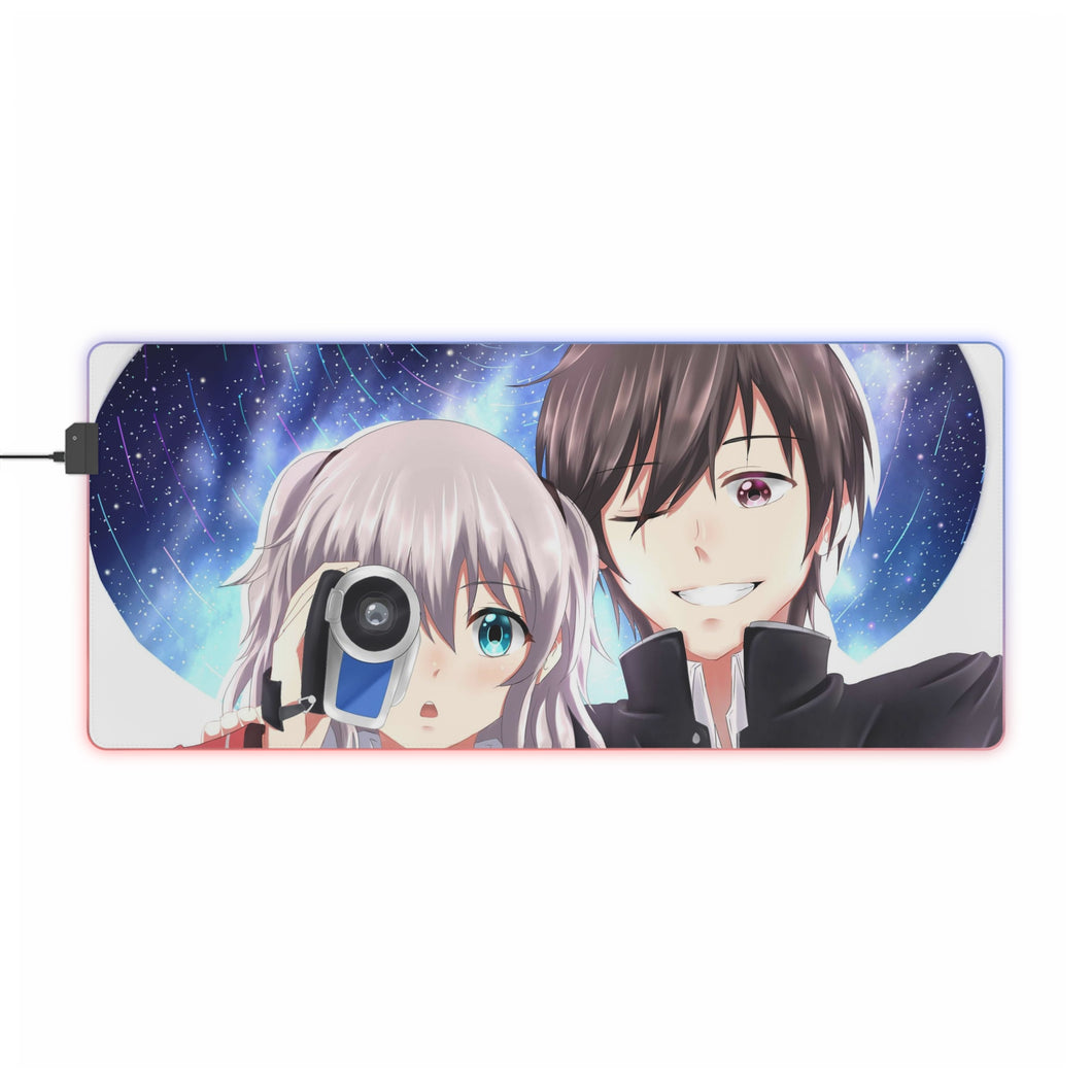Yū Otosaka and Nao Tomori Together RGB LED Mouse Pad (Desk Mat)