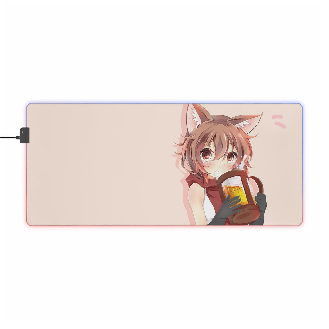 Is It Wrong To Try To Pick Up Girls In A Dungeon? RGB LED Mouse Pad (Desk Mat)