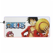 Load image into Gallery viewer, One Piece Monkey D. Luffy RGB LED Mouse Pad (Desk Mat)
