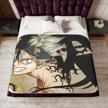 Load image into Gallery viewer, Black Clover Asta Sherpa Blanket
