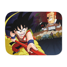 Load image into Gallery viewer, Goku vs. Red Ribbon Army Sherpa Blanket
