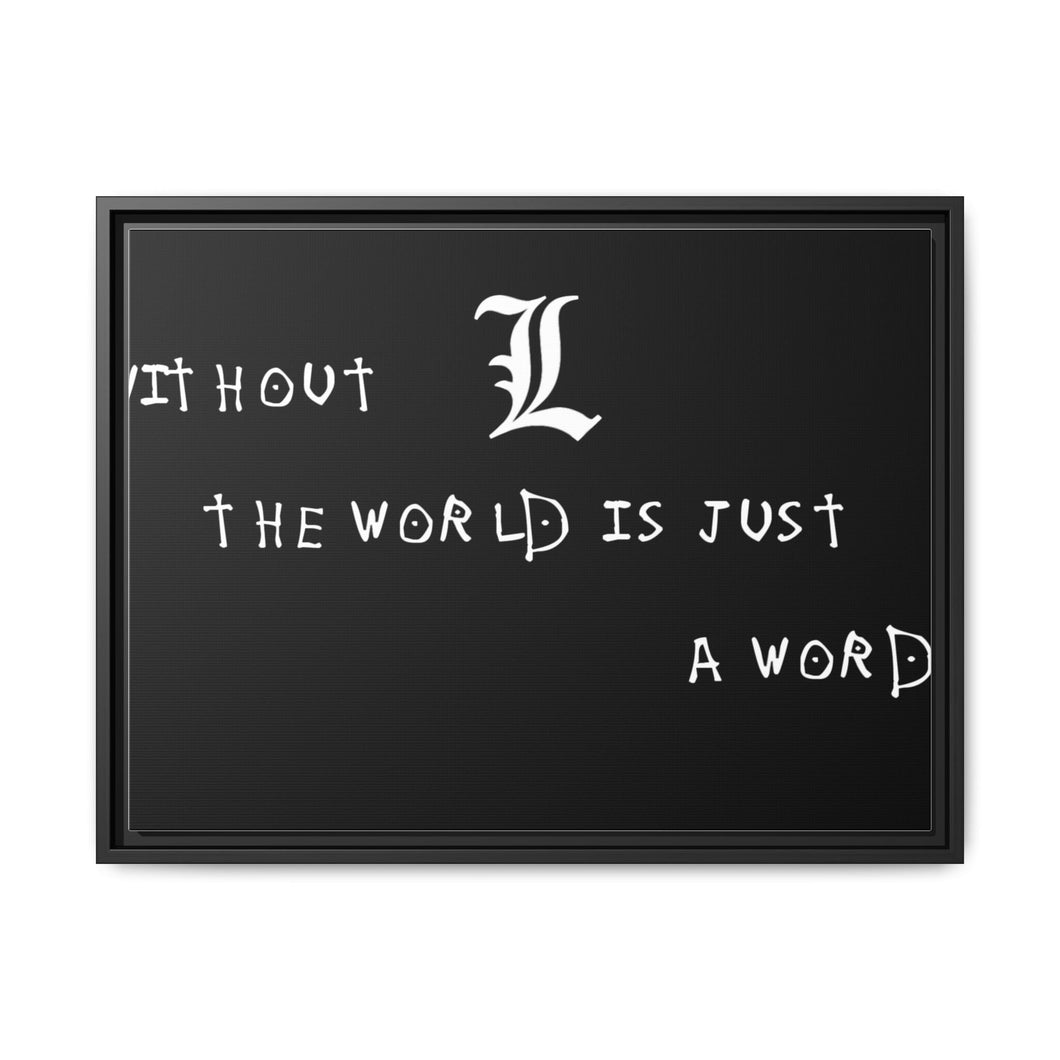 Anime Death Note Canvas Framed Art Print