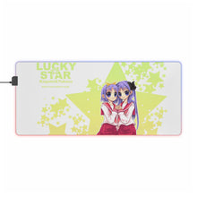 Load image into Gallery viewer, Lucky Star Kagami Hiiragi, Tsukasa Hiiragi RGB LED Mouse Pad (Desk Mat)
