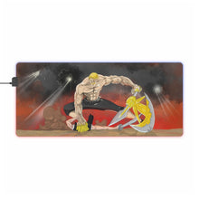 Load image into Gallery viewer, Escanor vs Meliodas RGB LED Mouse Pad (Desk Mat)
