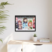 Load image into Gallery viewer, The Quintessential Quintuplets Miku Nakano, Itsuki Nakano, Nino Nakano, Yotsuba Nakano, Ichika Nakano Canvas Framed Art Print
