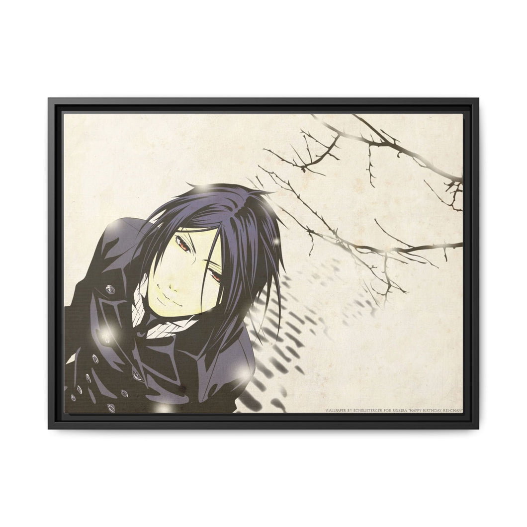 Black Butler Canvas Framed Art Print