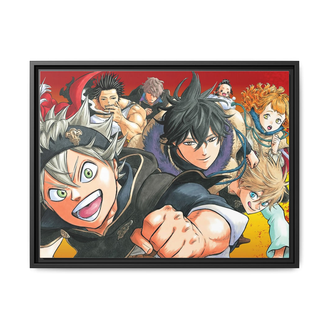 Black Clover Asta, Noelle Silva, Yuno, Yami Sukehiro, Luck Voltia Canvas Framed Art Print