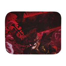 Load image into Gallery viewer, Black Clover Asta Sherpa Blanket
