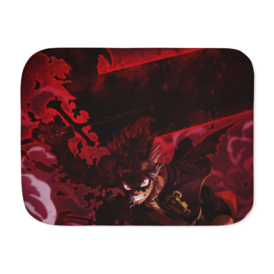 Black Clover Asta Sherpa Blanket